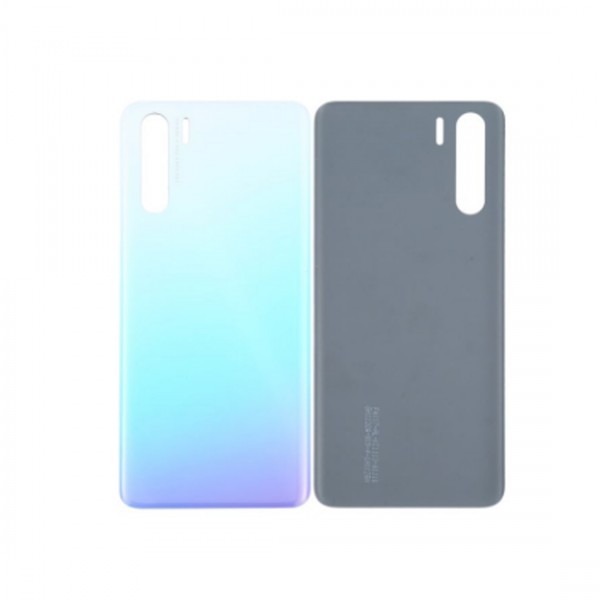 Vitre arrière ( Cache batterie) avec adhésive pour Oppo A91 Blanc
