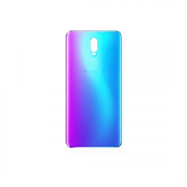 Vitre arrière ( Cache batterie) avec adhésive pour Oppo R17 Bleu