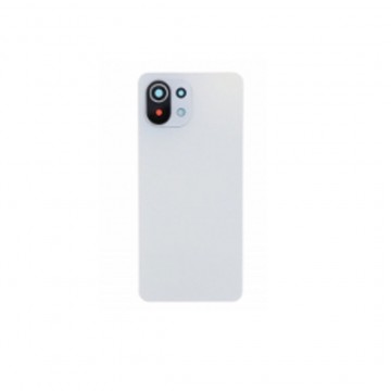 Vitre arrière avec lentille+adhésive pour Xiaomi 11 Lite 5G NE Blanc
