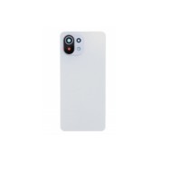 Vitre arrière avec lentille+adhésive pour Xiaomi 11 Lite 5G NE Blanc