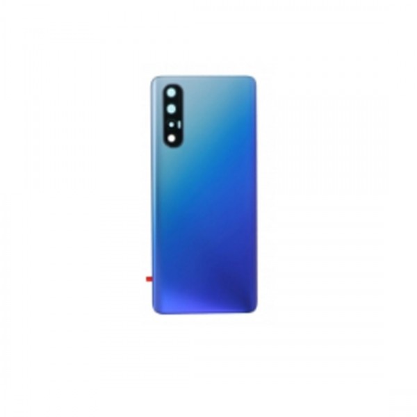 Vitre arrière avec lentille+adhésive pour Oppo Find X2 Neo / Reno 3 Pro 5G Bleu