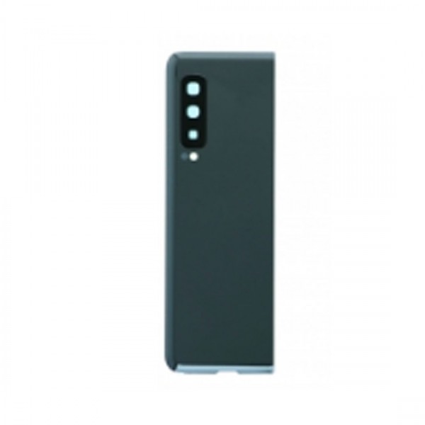 Vitre arrière ( Cache batterie) avec lentille+adhésive pour Samsung Galaxy Fold/Fold 5G Noir