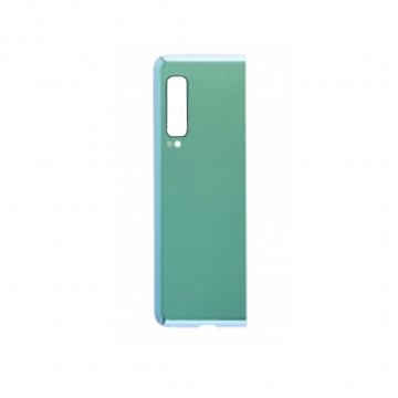 Vitre arrière ( Cache batterie) avec adhésive pour Samsung Galaxy Fold/Fold 5G Argent OEM