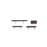 Pack bouton latéral Power Volume Mute (silencieux) pour iPhone 14 Pro/14 Pro Max Noir 4pcs in one set