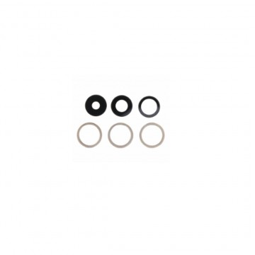 Lentille en verre caméra arrière pour iPhone 14 Pro/14 Pro Max 6pcs in one set Or