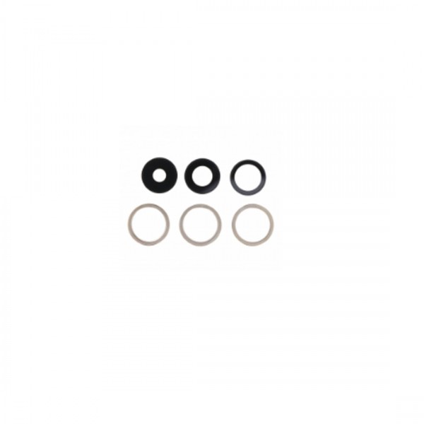 Lentille en verre caméra arrière pour iPhone 14 Pro/14 Pro Max 6pcs in one set Or