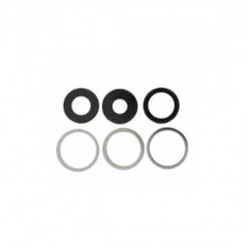 Lentille en verre caméra arrière pour iPhone 13 Pro 6.1"/13 Pro Max 6.7" Blanc 6pcs in one set