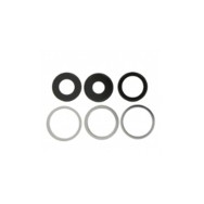 Lentille en verre caméra arrière pour iPhone 13 Pro 6.1"/13 Pro Max 6.7" Blanc 6pcs in one set