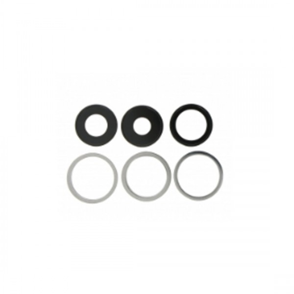 Lentille en verre caméra arrière pour iPhone 13 Pro 6.1"/13 Pro Max 6.7" Blanc 6pcs in one set