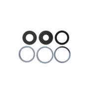 Lentille en verre caméra arrière pour iPhone 13 Pro 6.1"/13 Pro Max 6.7" Bleu 6pcs in one set