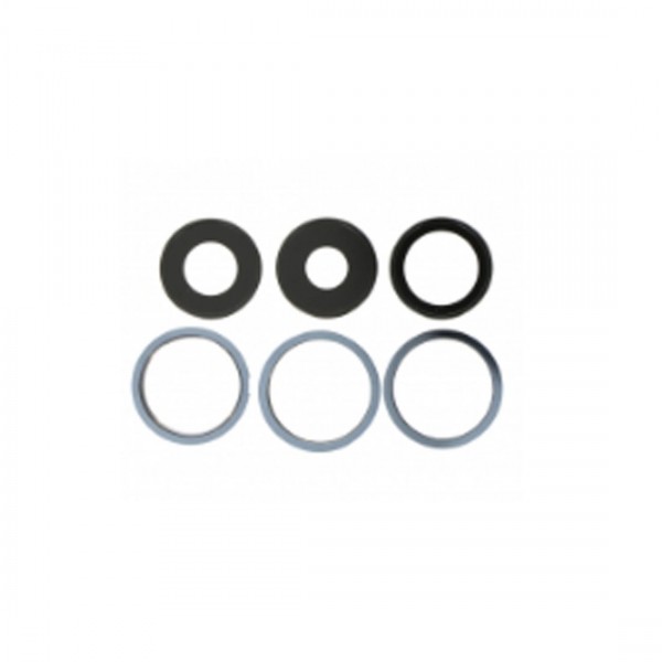 Lentille en verre caméra arrière pour iPhone 13 Pro 6.1"/13 Pro Max 6.7" Bleu 6pcs in one set