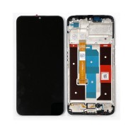 Ecran LCD + Vitre tactile avec châssis pour Realme C35 RMX3511 Noir OEM + Outils