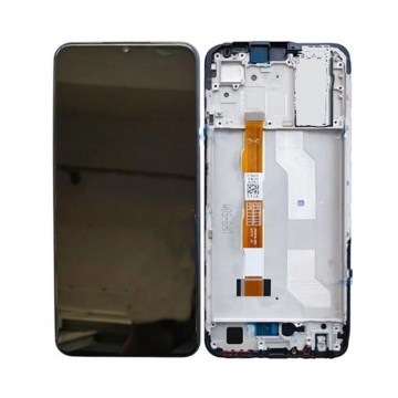 Ecran LCD + Vitre tactile sur châssis pour VIVO Y21 Noir + Outils