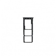 Tiroir double SIM +micro SD pour Samsung Galaxy A21S (A217F) Noir Prisme