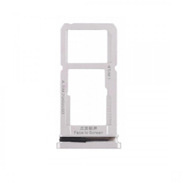 Tiroir carte sim pour Oppo R15 Double sim Argent