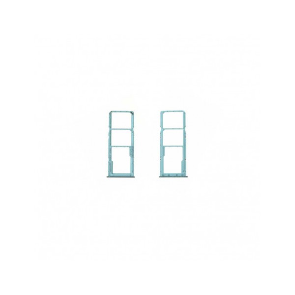 Tiroir double sim + micro SD pour Samsung Galaxy A71 / A51 Bleu