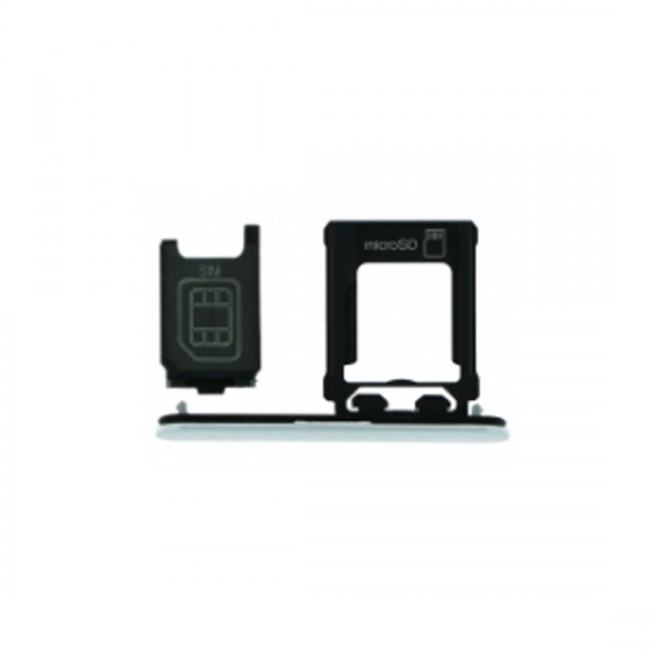 Tiroir sim pour Sony Xperia XZ1 Compact Single Card Version Argent