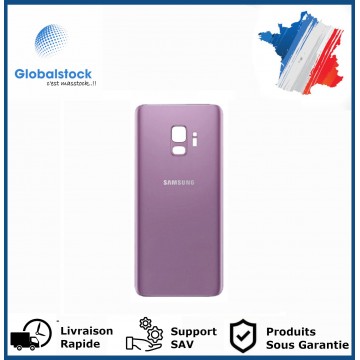 Vitre arrière galaxy s9 violet logo + ce