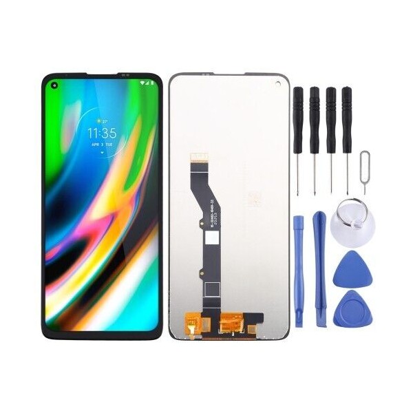 Ecran LCD + Vitre tactile pour Motorola Moto G9 plus Noir