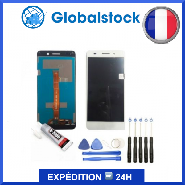 Écran Huawei Y6II LCD + vitre tactile - kit outils complet avec outils