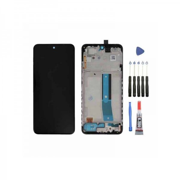 Ecran LCD + Vitre tactile sur châssis pour Xiaomi Redmi Note 11S Noir + Outils