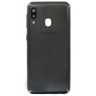 VITRE ARRIÈRE COQUE BATTERIE pour SAMSUNG A20E (A202F) NOIR/BLACK LOGO+ADHÉSIF+CE+VITRE CAMARA