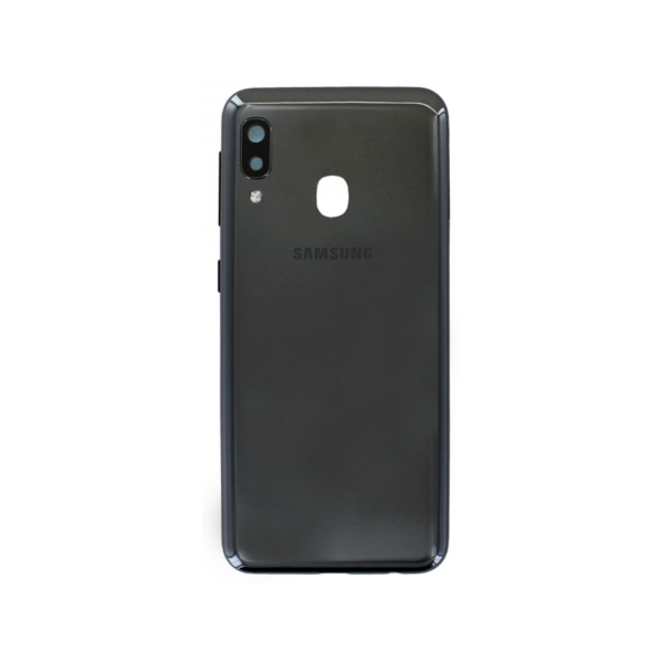 VITRE ARRIÈRE COQUE BATTERIE pour SAMSUNG A20E (A202F) NOIR/BLACK LOGO+ADHÉSIF+CE+VITRE CAMARA