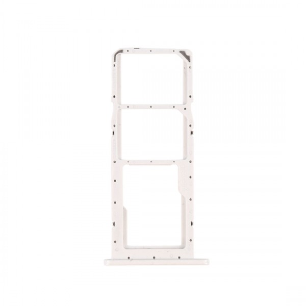 Tiroir de carte sim pour Samsung Galaxy A02s Double sim Blanc