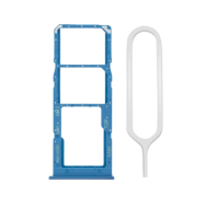 Tiroir SIM Samsung Galaxy A02S A03S Double sim Bleu - Envoi gratuit 24h