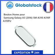 Bouton Home Samsung Galaxy A3 (2016) SM-A310 A310F A310FU Blanc