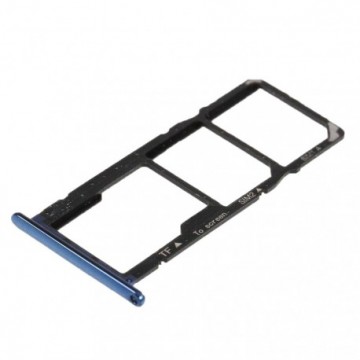Tiroir SIM Huawei Y6 (2018) Bleu - Envoi gratuit 24h