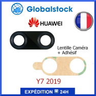Lentille caméra Huawei Y7 2019 + Adhésif - Envoi gratuit 24h