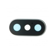 Lentille caméra arrière et adhésive pour iPhone X Blanc