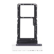 Tiroir SIM + Micro SD pour Samsung Galaxy Tab A7 10.4 2020 T505 Double Sim Noir
