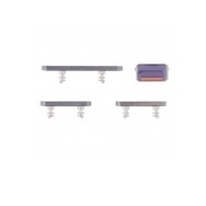 Pack bouton latéral Power Volume Mute (silencieux) pour iPhone 14 Pro/14 Pro Max Violet 4pcs in one set