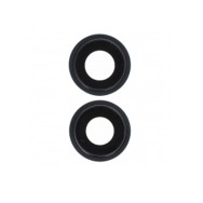 Lentille en verre caméra arrière pour iPhone 14/14 Plus Noir 2pcs in one set