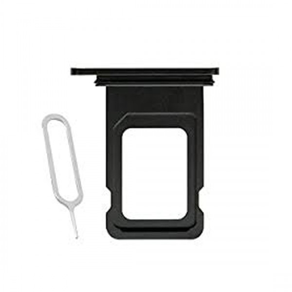 Tiroir carte sim avec anneau en caoutchou étanche pour iPhone 8/SE 2020/SE 2022 Simple sim Noir