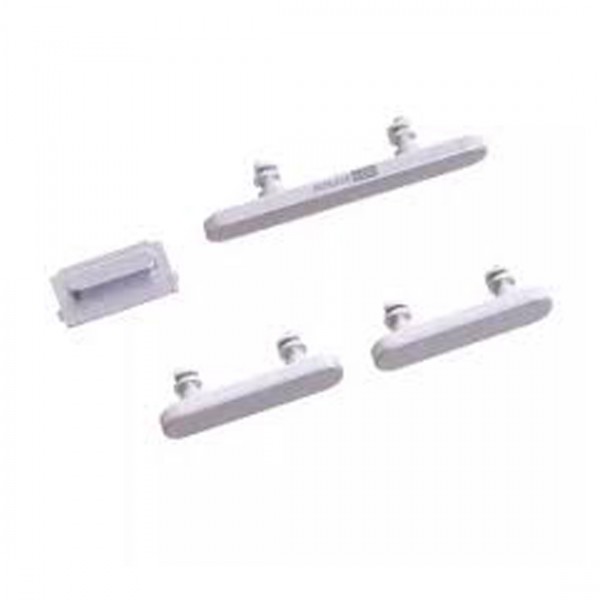 Pack bouton latéral Power Volume Mute (silencieux) pour iPhone 14/14 Plus Blanc