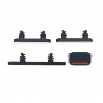 Pack bouton latéral Power Volume Mute (silencieux) pour iPhone 14/14 Plus Noir