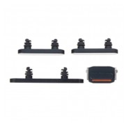 Pack bouton latéral Power Volume Mute (silencieux) pour iPhone 14/14 Plus Noir