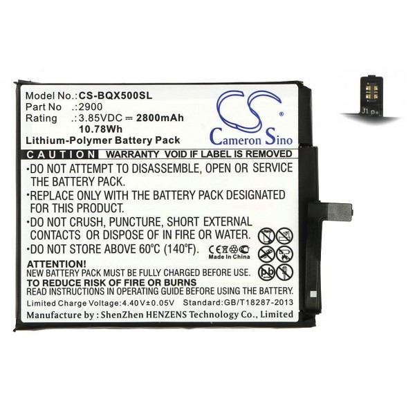 Batterie BQ Aquaris X5 2800mAh - Qualité premium, envoi rapide
