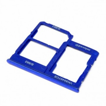 Tiroir SIM + SD pour Samsung Galaxy A40 (A405F) A40 A41 A405 A415F Bleu