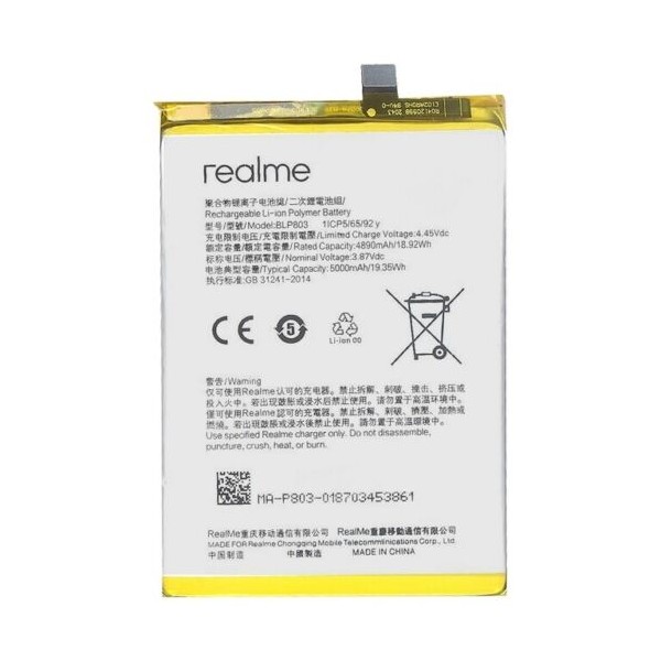 Batterie pour Realme Narzo 30 5G BLP803 5000mAh