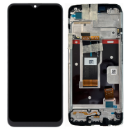 Ecran LCD + Vitre tactile sur châssis pour Realme C31 Noir + Outils