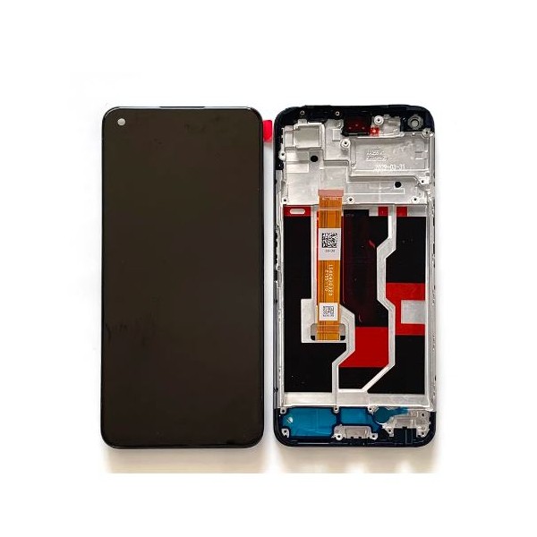 Ecran LCD + Vitre tactile sur châssis pour Realme 9i RMX3491 Noir + Outils