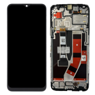 Ecran LCD + Vitre tactile sur châssis pour Realme 9 5G Noir + Outils