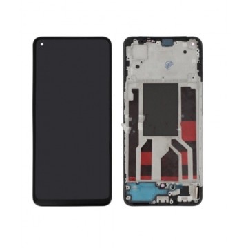 Ecran LCD OLED + Vitre tactile sur châssis pour Oppo Reno8 5G Noir
