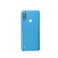 Vitre arrière (cache batterie) avec adhésif pour Motorola Moto E7i Power Bleu