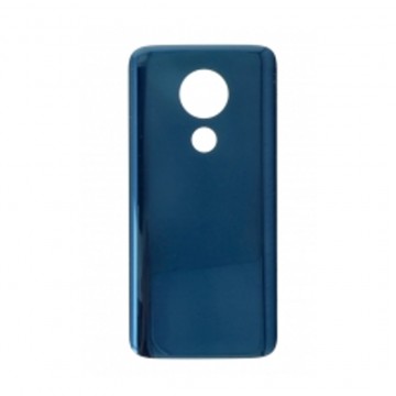 Vitre arrière (cache batterie) avec adhésif pour Motorola Moto G7 Power Bleu foncé