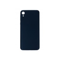 Vitre arrière (cache batterie) pour Motorola Moto E6 Bleu + Logo